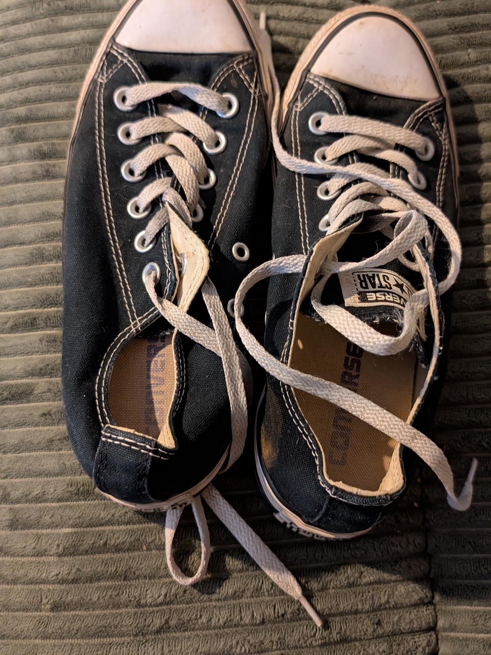 Vintage Very Used Converse Chuck Taylor All Star OX Black - Women 7